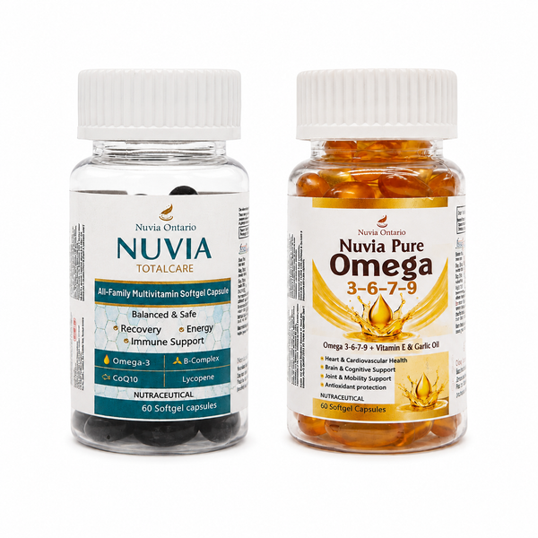 Nuvia Omega 3-6-7-9 & TotalCare Wellness Combo, 60 + 60