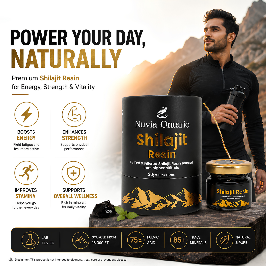 Nuvia Ontario Premium Shilajit Resin, 75% Fulvic Acid, 20g